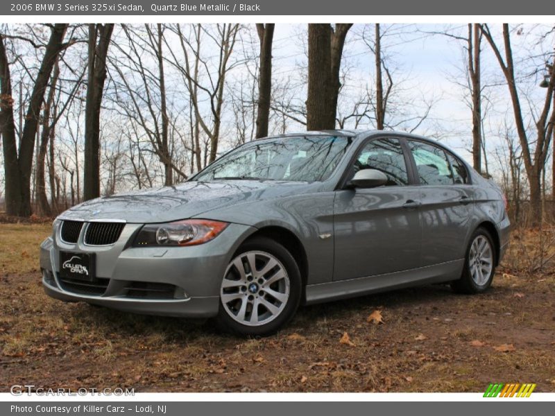 Quartz Blue Metallic / Black 2006 BMW 3 Series 325xi Sedan