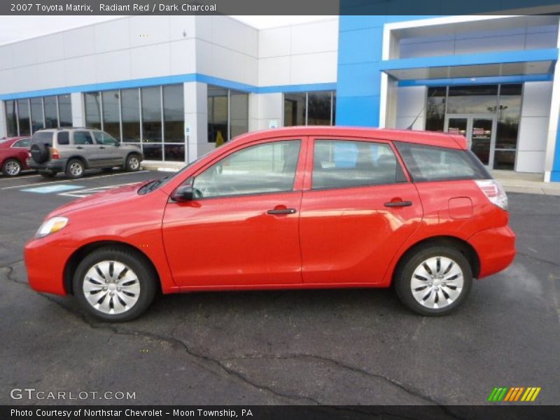 Radiant Red / Dark Charcoal 2007 Toyota Matrix