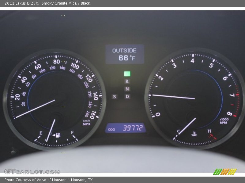 Smoky Granite Mica / Black 2011 Lexus IS 250