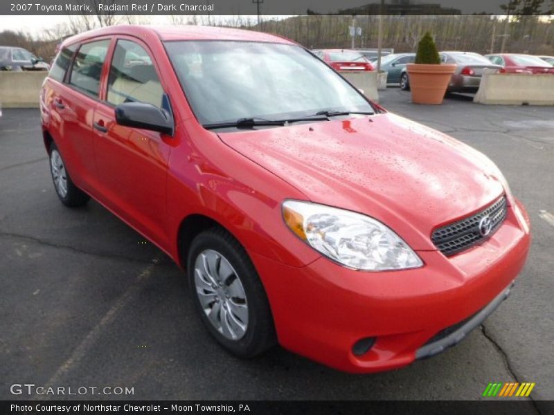 Radiant Red / Dark Charcoal 2007 Toyota Matrix