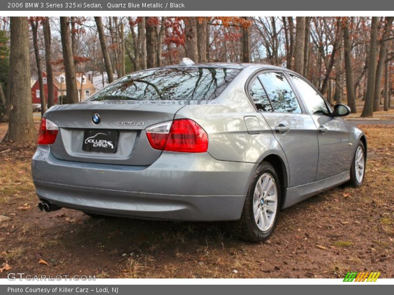Quartz Blue Metallic / Black 2006 BMW 3 Series 325xi Sedan
