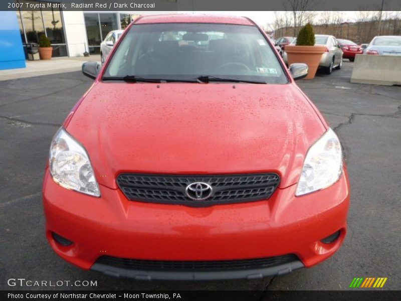 Radiant Red / Dark Charcoal 2007 Toyota Matrix