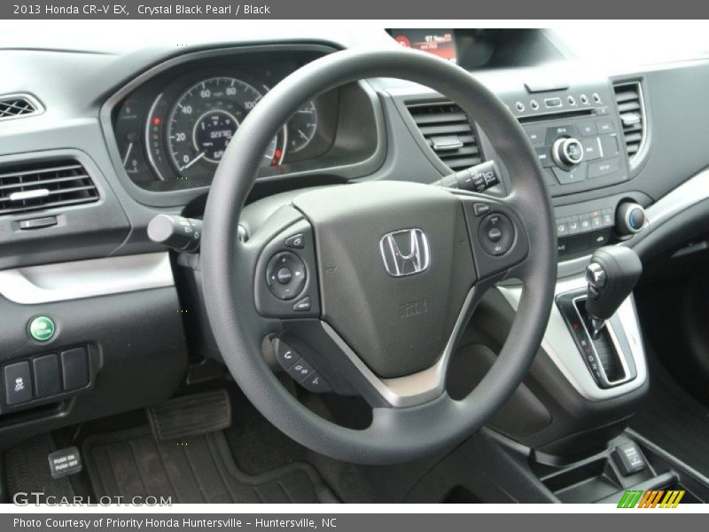 Crystal Black Pearl / Black 2013 Honda CR-V EX