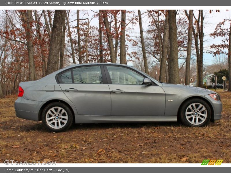 Quartz Blue Metallic / Black 2006 BMW 3 Series 325xi Sedan