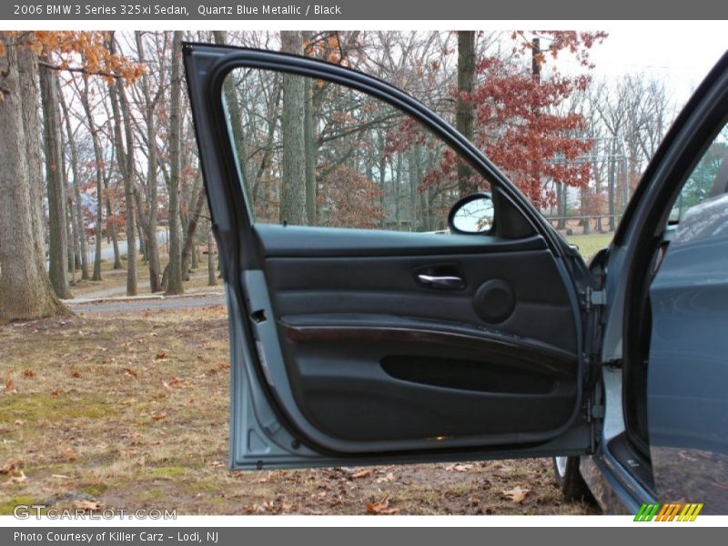 Quartz Blue Metallic / Black 2006 BMW 3 Series 325xi Sedan