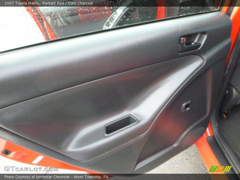 Radiant Red / Dark Charcoal 2007 Toyota Matrix