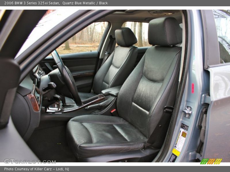 Quartz Blue Metallic / Black 2006 BMW 3 Series 325xi Sedan