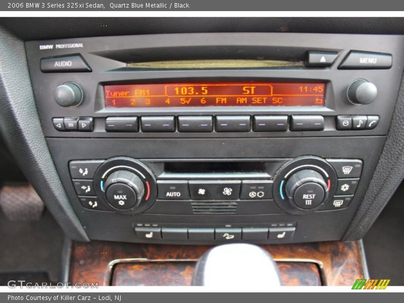 Quartz Blue Metallic / Black 2006 BMW 3 Series 325xi Sedan