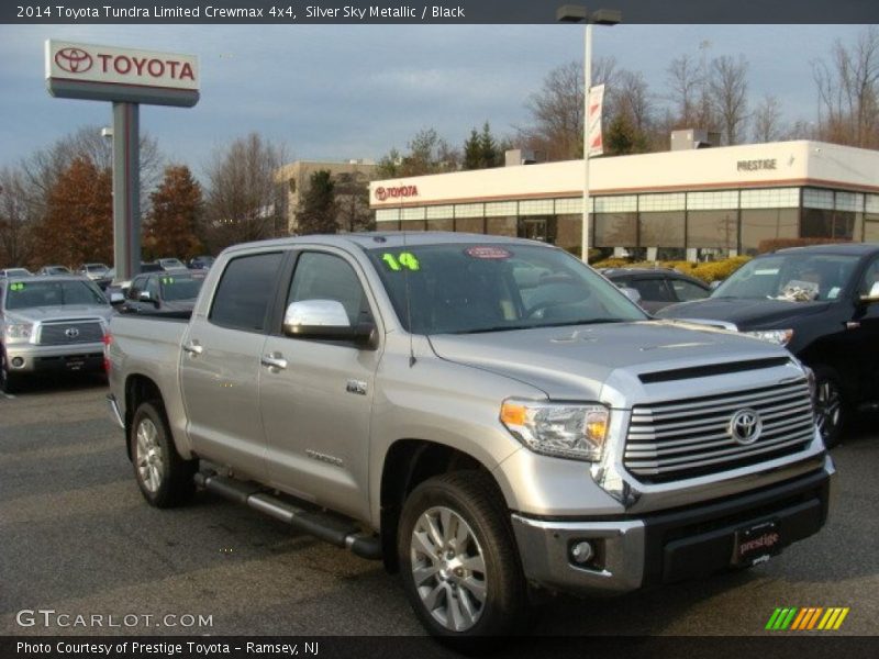 Silver Sky Metallic / Black 2014 Toyota Tundra Limited Crewmax 4x4