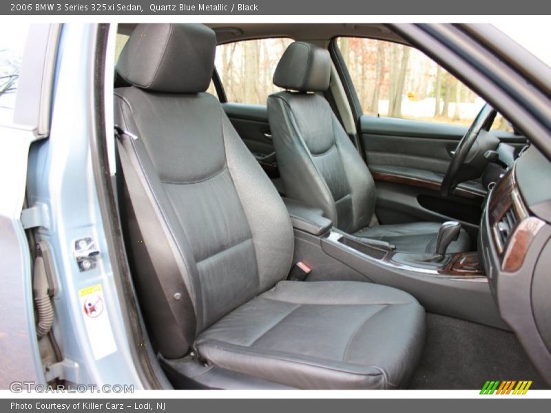 Quartz Blue Metallic / Black 2006 BMW 3 Series 325xi Sedan