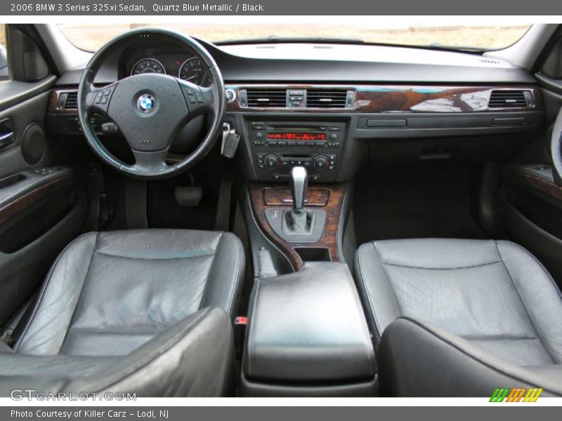 Quartz Blue Metallic / Black 2006 BMW 3 Series 325xi Sedan