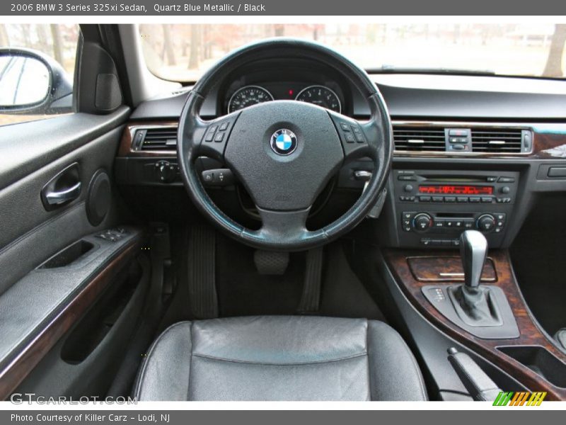 Quartz Blue Metallic / Black 2006 BMW 3 Series 325xi Sedan