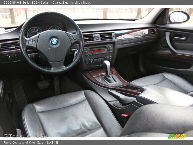 Quartz Blue Metallic / Black 2006 BMW 3 Series 325xi Sedan