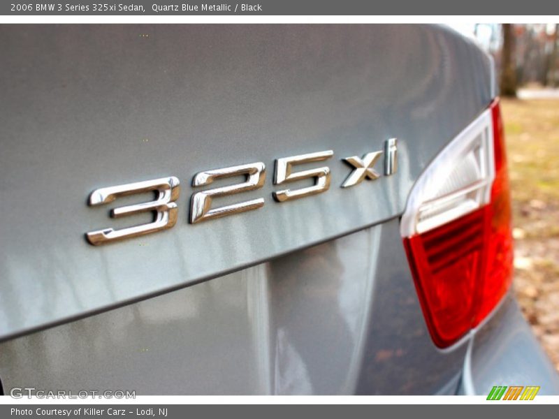 Quartz Blue Metallic / Black 2006 BMW 3 Series 325xi Sedan