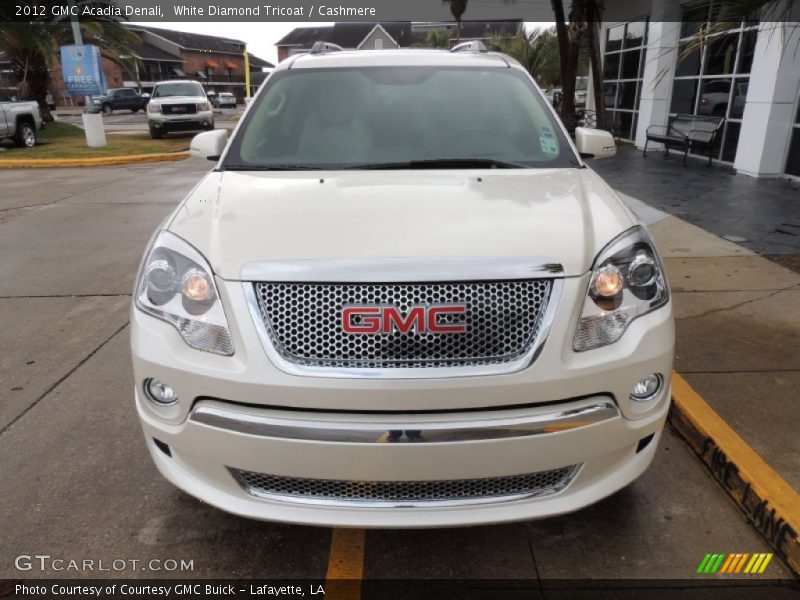 White Diamond Tricoat / Cashmere 2012 GMC Acadia Denali