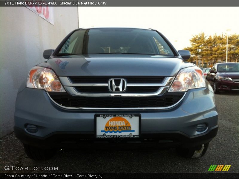 Glacier Blue Metallic / Gray 2011 Honda CR-V EX-L 4WD