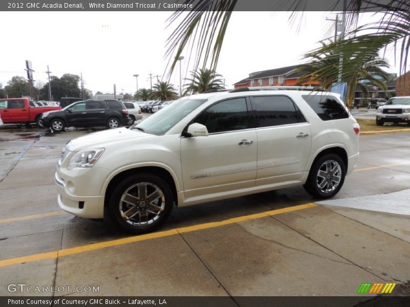 White Diamond Tricoat / Cashmere 2012 GMC Acadia Denali