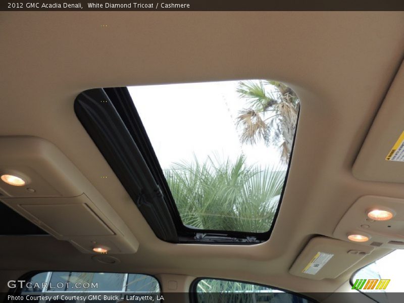 White Diamond Tricoat / Cashmere 2012 GMC Acadia Denali