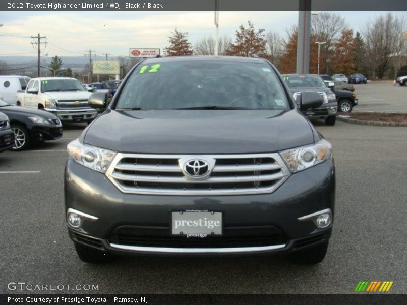 Black / Black 2012 Toyota Highlander Limited 4WD