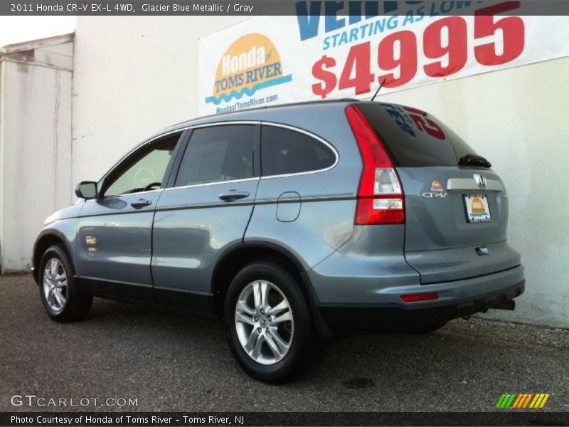 Glacier Blue Metallic / Gray 2011 Honda CR-V EX-L 4WD