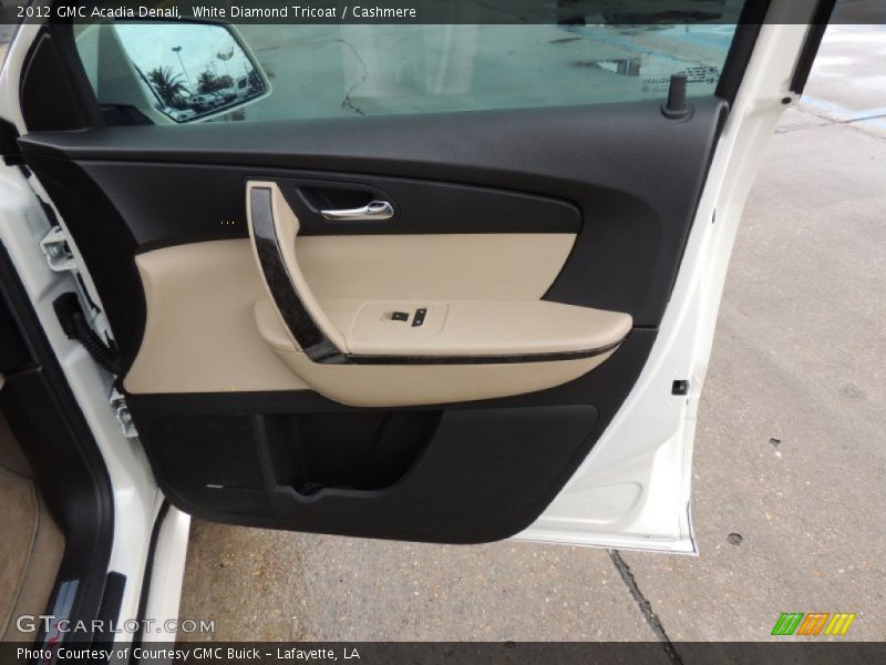 White Diamond Tricoat / Cashmere 2012 GMC Acadia Denali