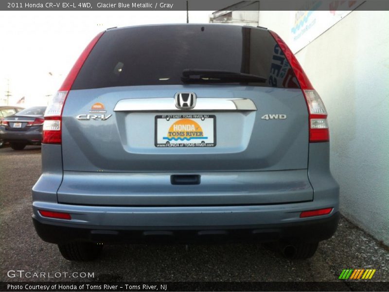 Glacier Blue Metallic / Gray 2011 Honda CR-V EX-L 4WD