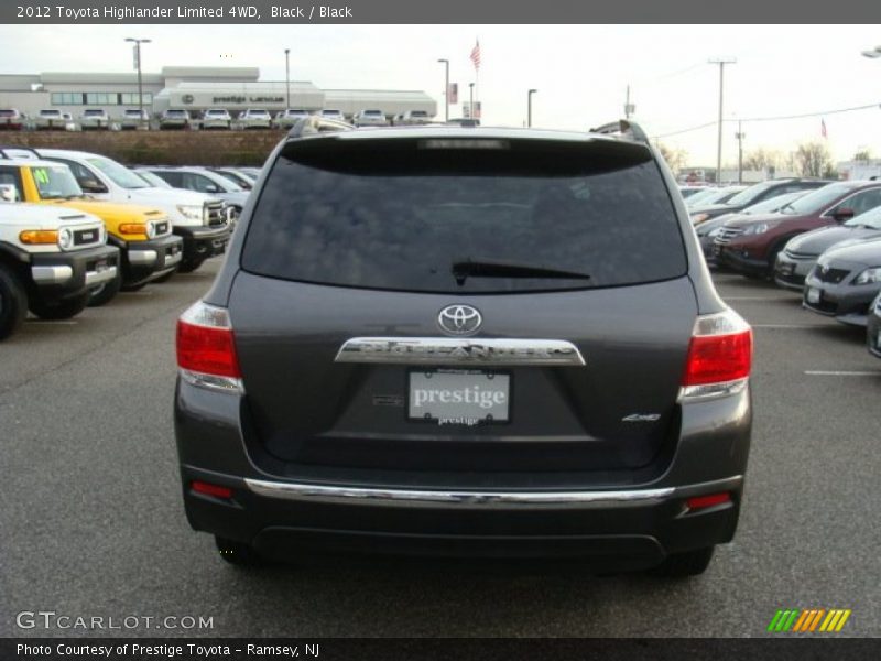 Black / Black 2012 Toyota Highlander Limited 4WD