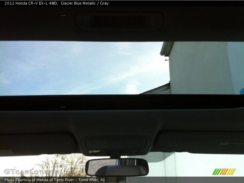 Glacier Blue Metallic / Gray 2011 Honda CR-V EX-L 4WD