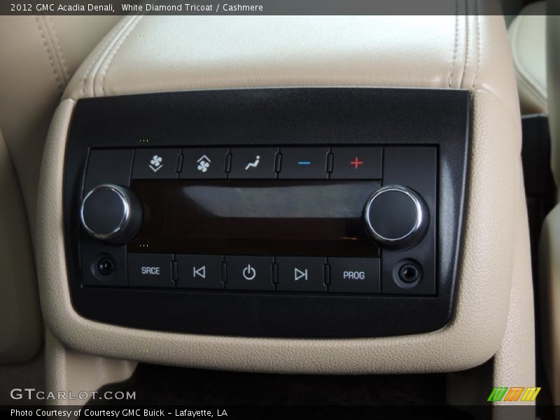 White Diamond Tricoat / Cashmere 2012 GMC Acadia Denali