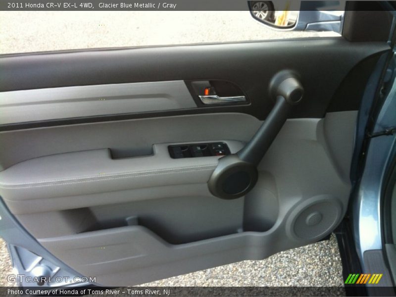Glacier Blue Metallic / Gray 2011 Honda CR-V EX-L 4WD