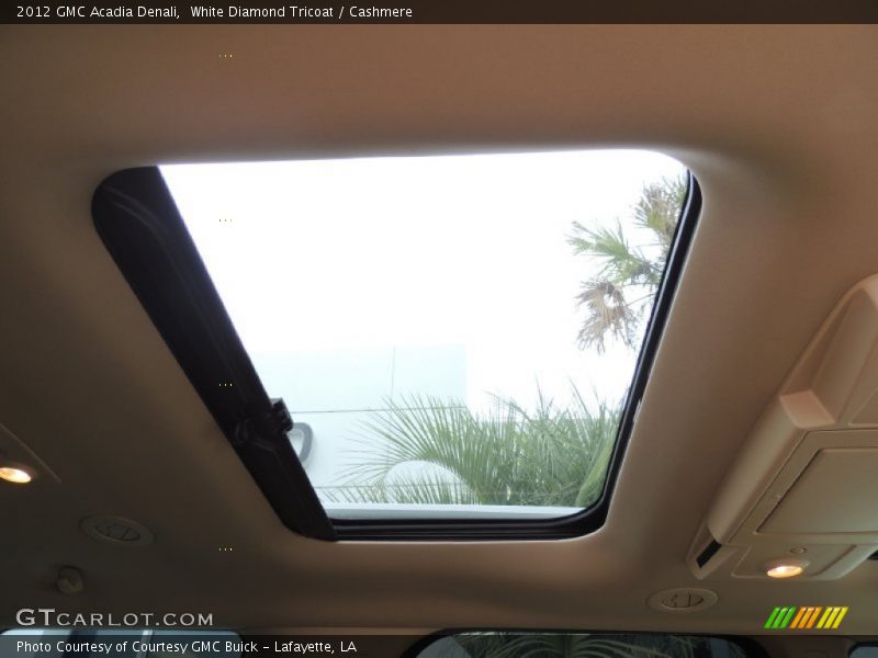 White Diamond Tricoat / Cashmere 2012 GMC Acadia Denali