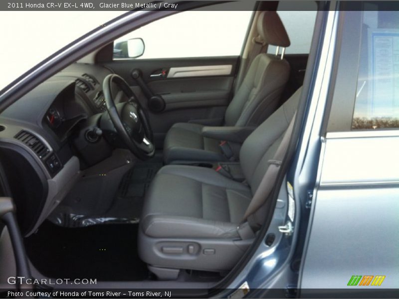 Glacier Blue Metallic / Gray 2011 Honda CR-V EX-L 4WD