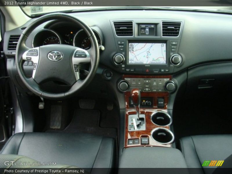 Black / Black 2012 Toyota Highlander Limited 4WD