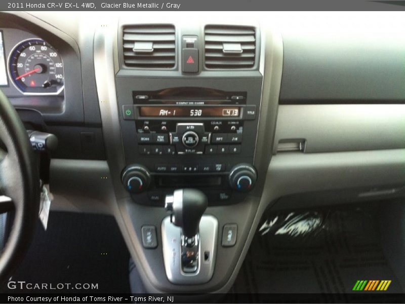 Glacier Blue Metallic / Gray 2011 Honda CR-V EX-L 4WD