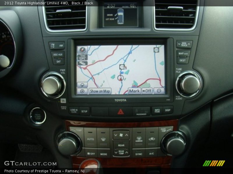 Black / Black 2012 Toyota Highlander Limited 4WD