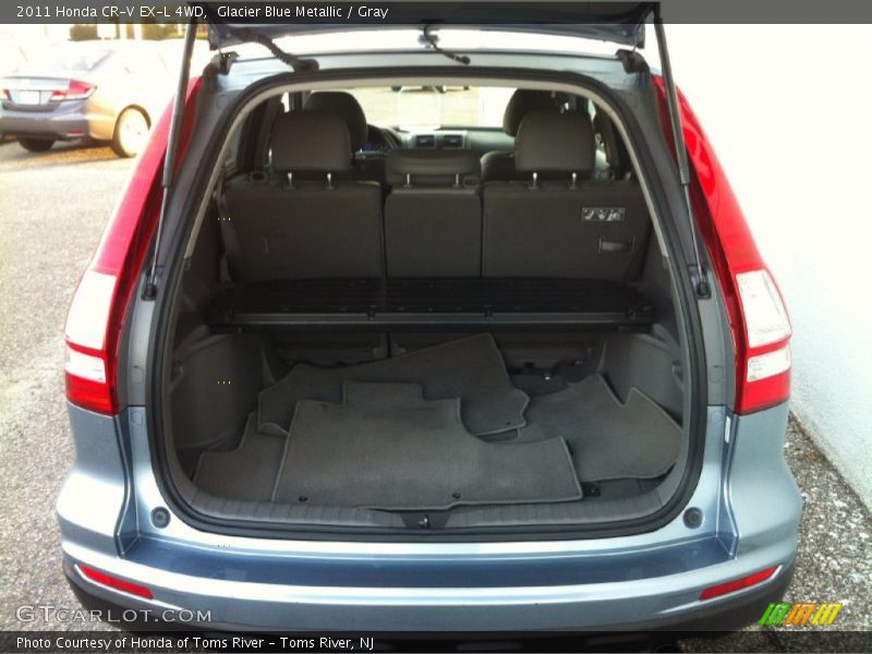 Glacier Blue Metallic / Gray 2011 Honda CR-V EX-L 4WD