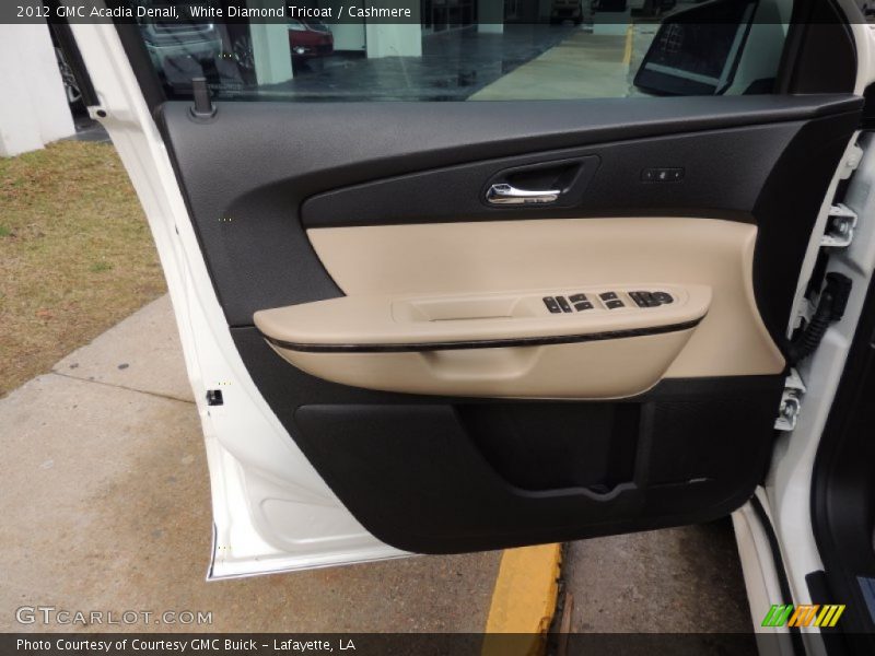 White Diamond Tricoat / Cashmere 2012 GMC Acadia Denali