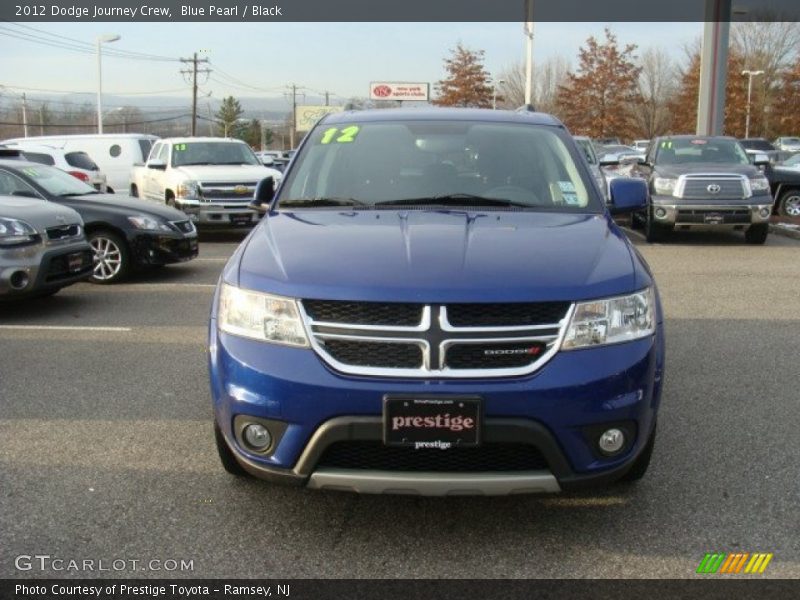 Blue Pearl / Black 2012 Dodge Journey Crew