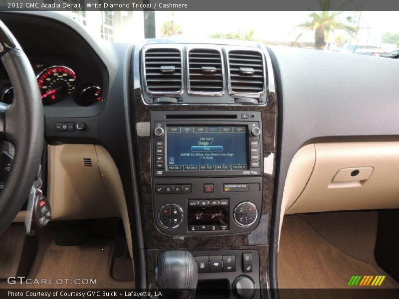 White Diamond Tricoat / Cashmere 2012 GMC Acadia Denali