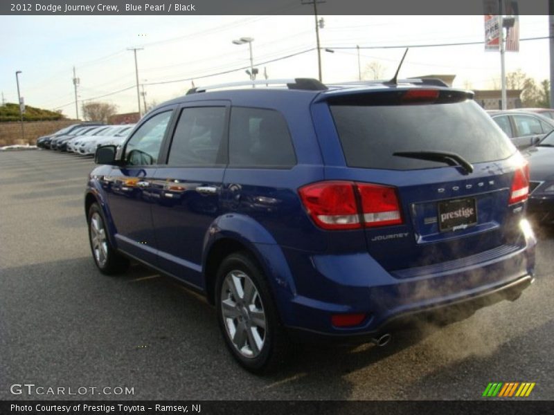Blue Pearl / Black 2012 Dodge Journey Crew
