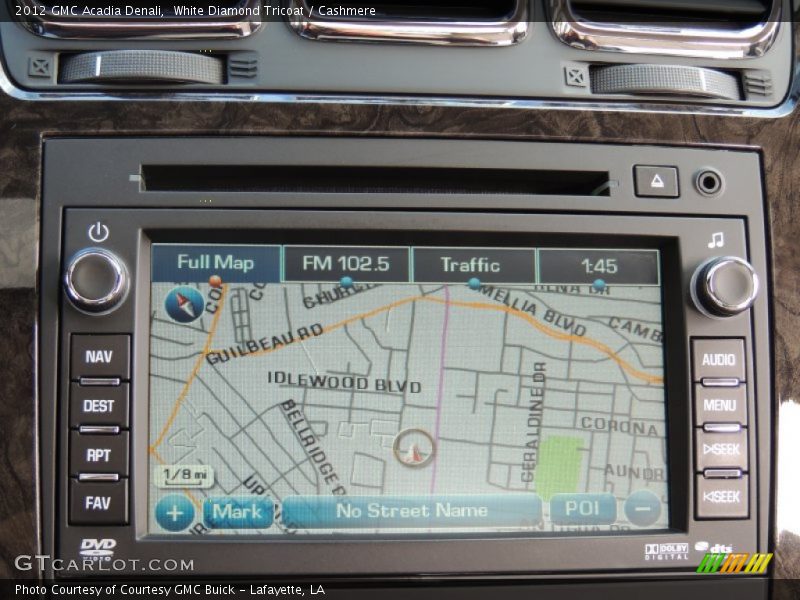 White Diamond Tricoat / Cashmere 2012 GMC Acadia Denali