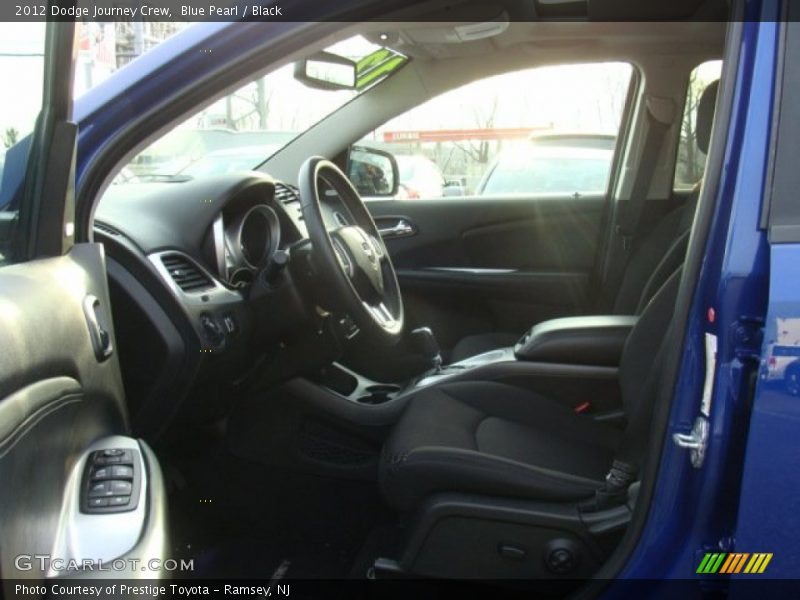 Blue Pearl / Black 2012 Dodge Journey Crew
