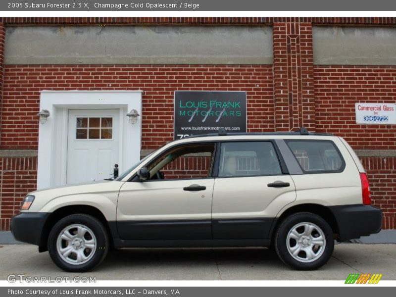 Champagne Gold Opalescent / Beige 2005 Subaru Forester 2.5 X
