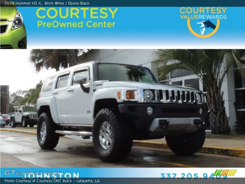Birch White / Ebony Black 2008 Hummer H3 X