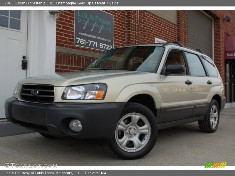 Champagne Gold Opalescent / Beige 2005 Subaru Forester 2.5 X