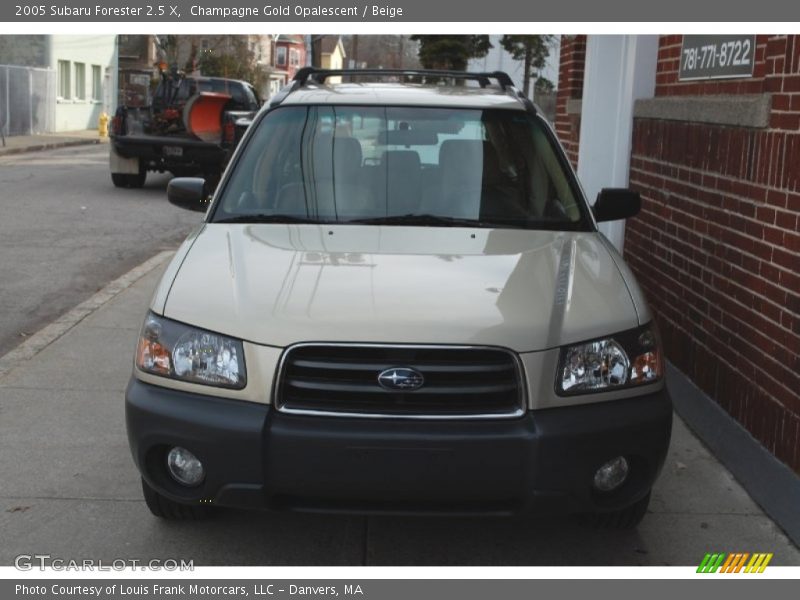 Champagne Gold Opalescent / Beige 2005 Subaru Forester 2.5 X