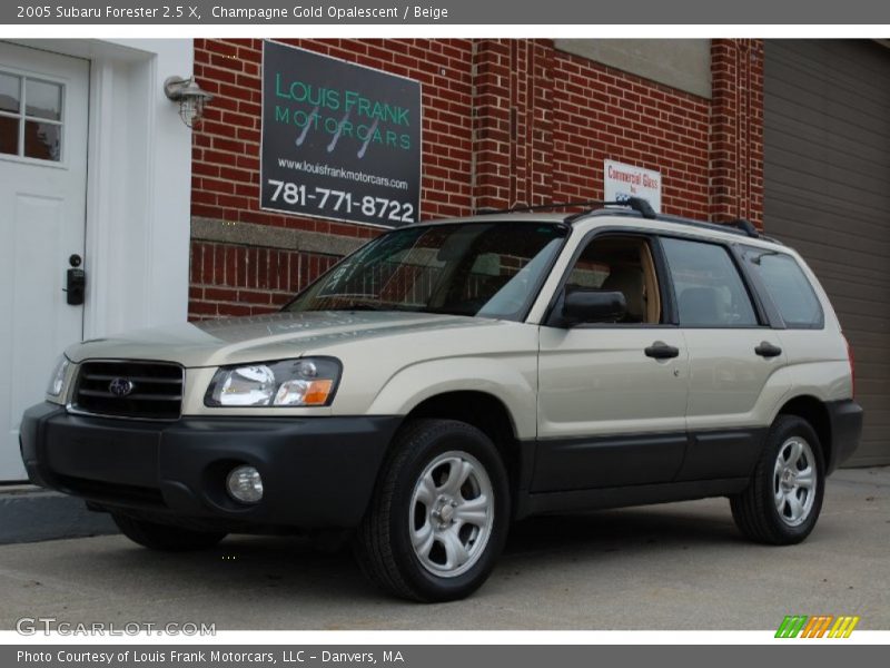 Champagne Gold Opalescent / Beige 2005 Subaru Forester 2.5 X