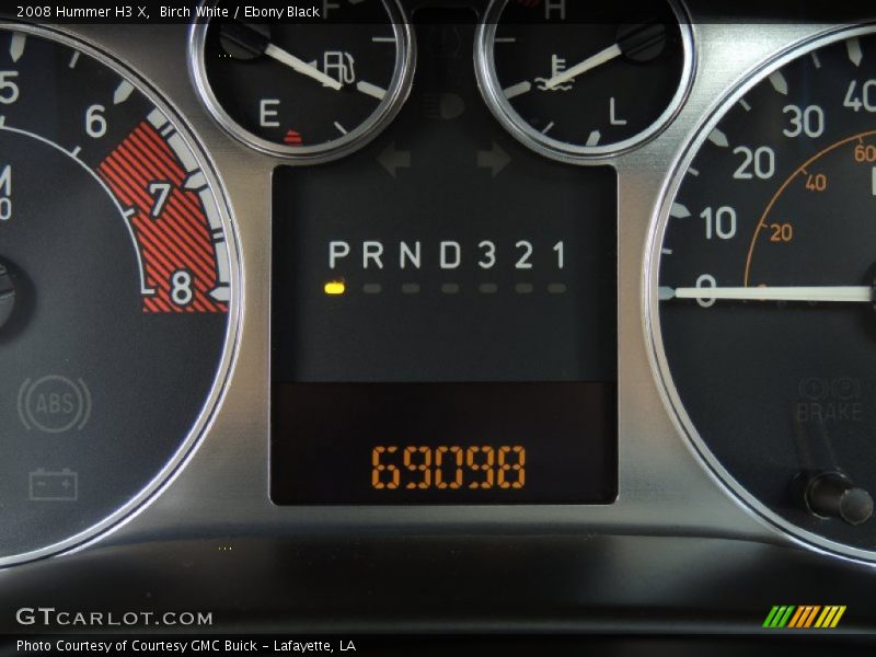 Birch White / Ebony Black 2008 Hummer H3 X