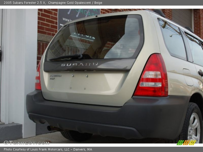 Champagne Gold Opalescent / Beige 2005 Subaru Forester 2.5 X