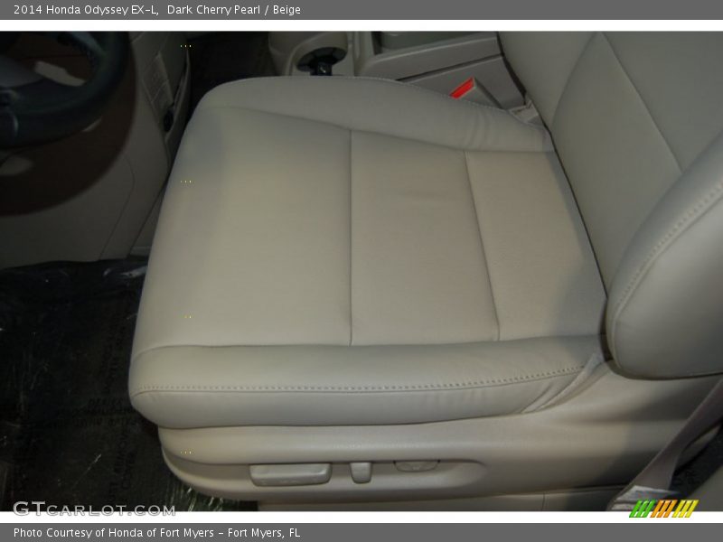 Dark Cherry Pearl / Beige 2014 Honda Odyssey EX-L